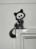 Skeleton Cat Door Corner