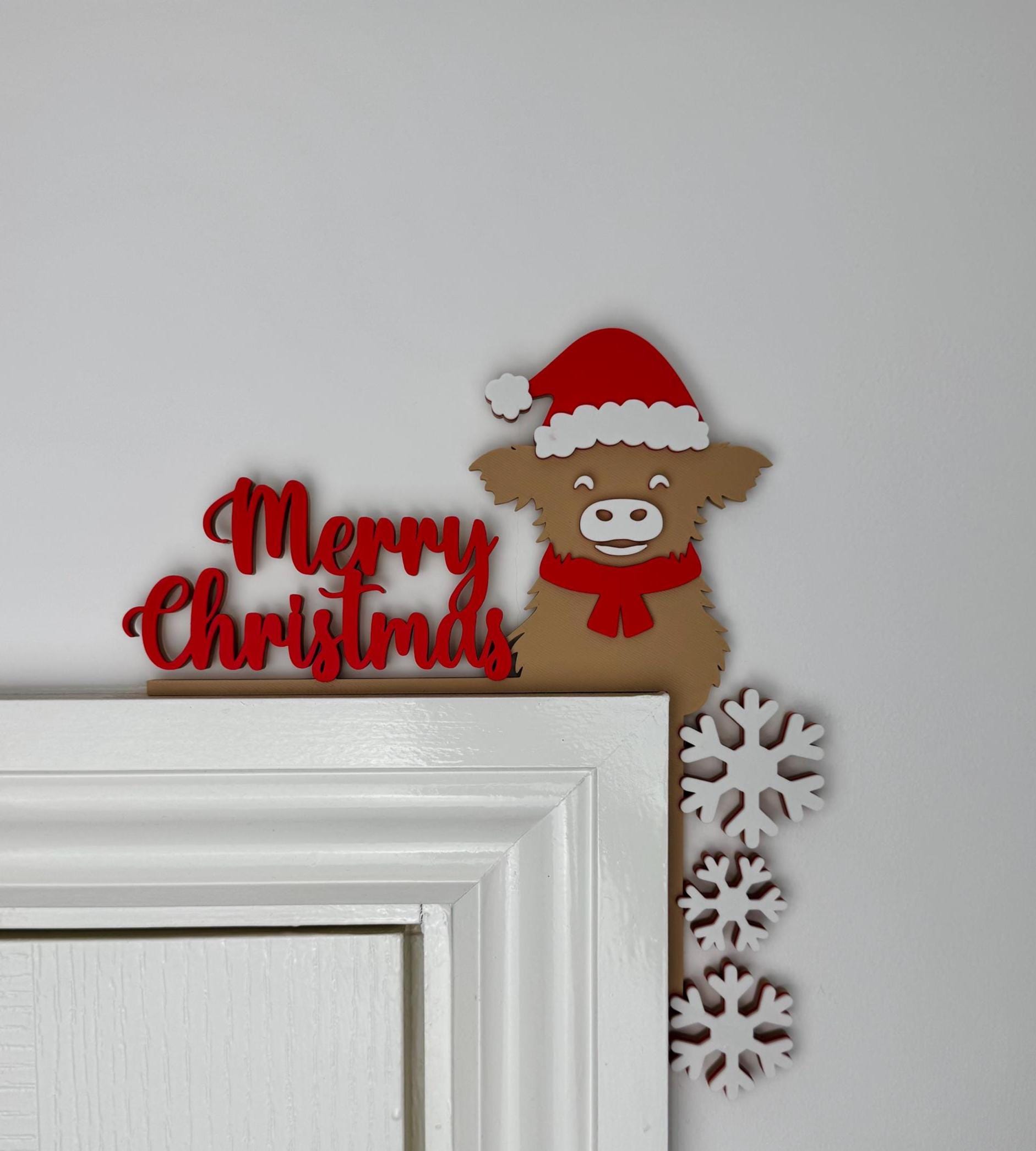 Highland Cow Door Corner