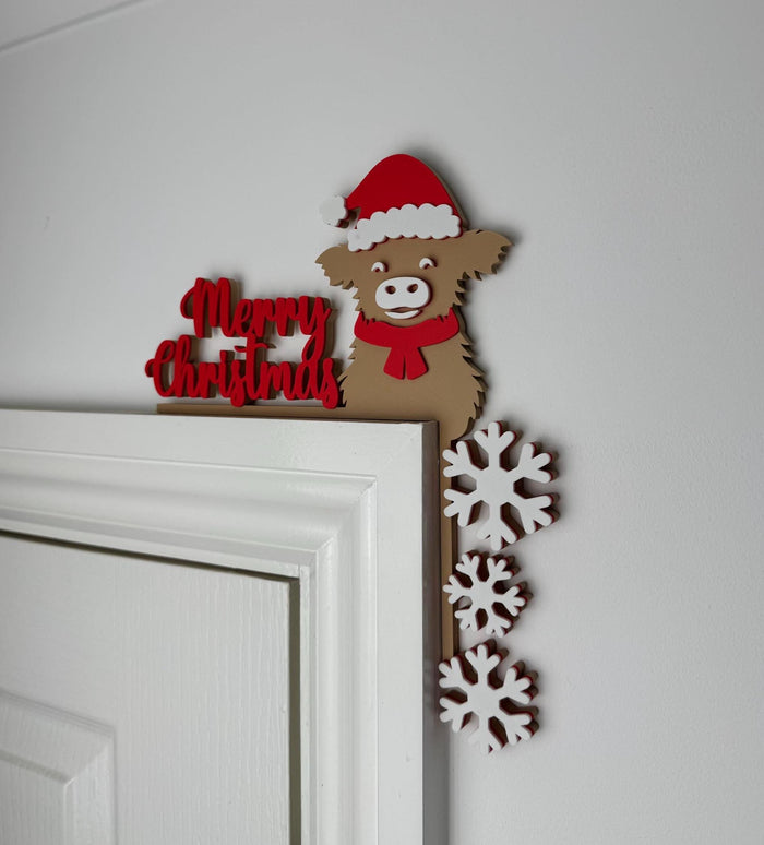 Highland Cow Door Corner