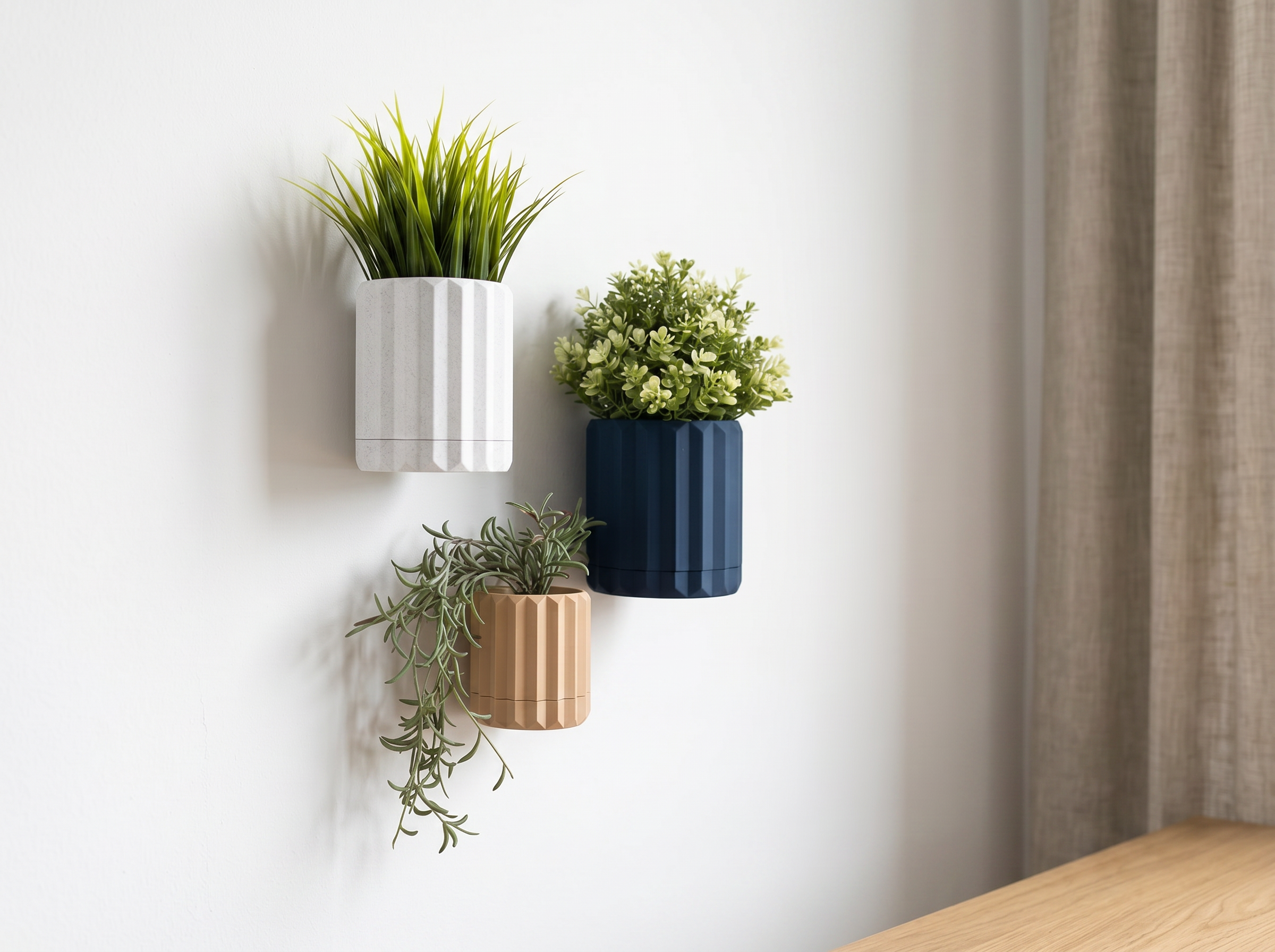 Close-up of a Syml wall planter